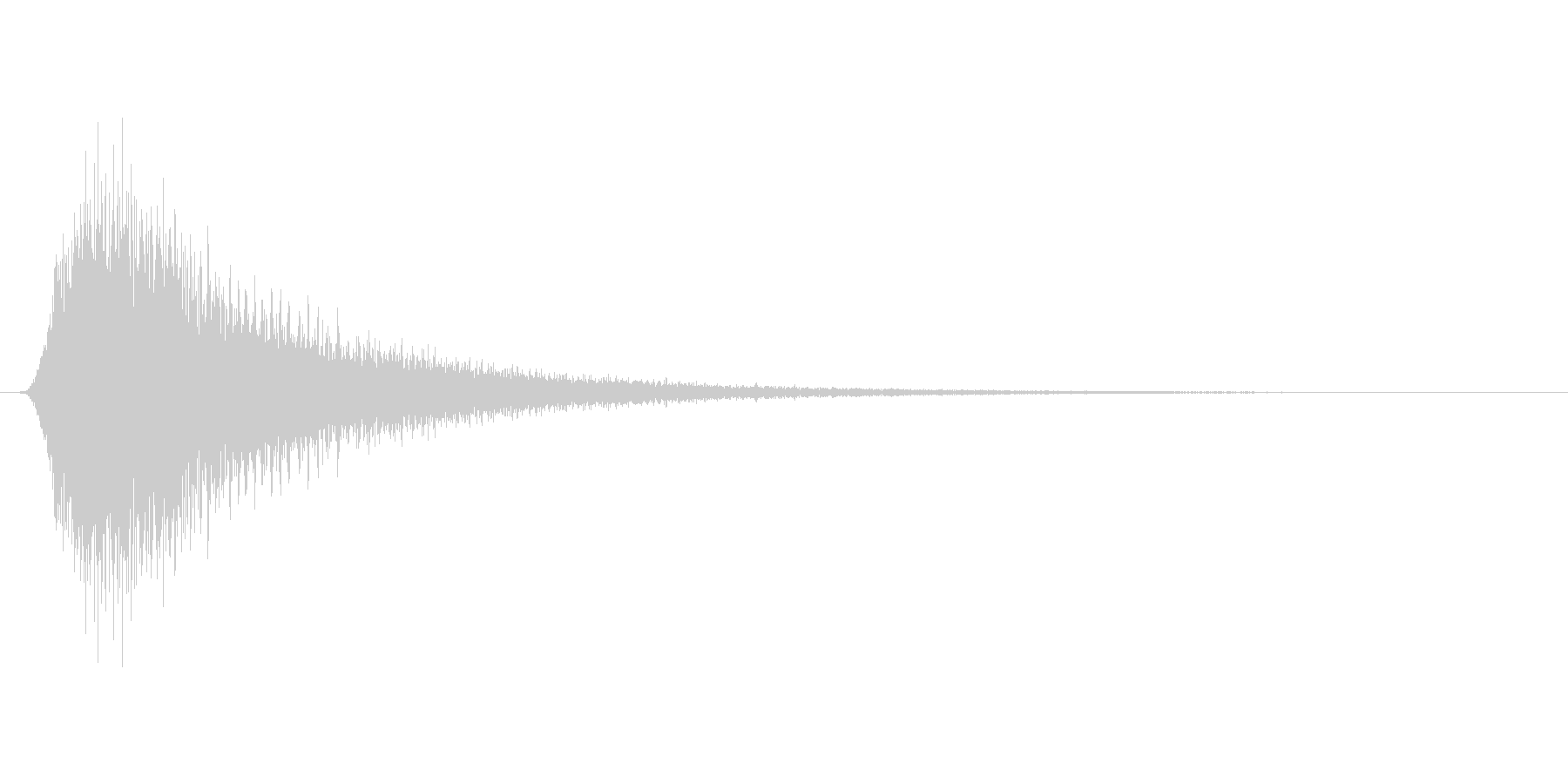 レーシングカーが高速で通過するような音の未再生の波形