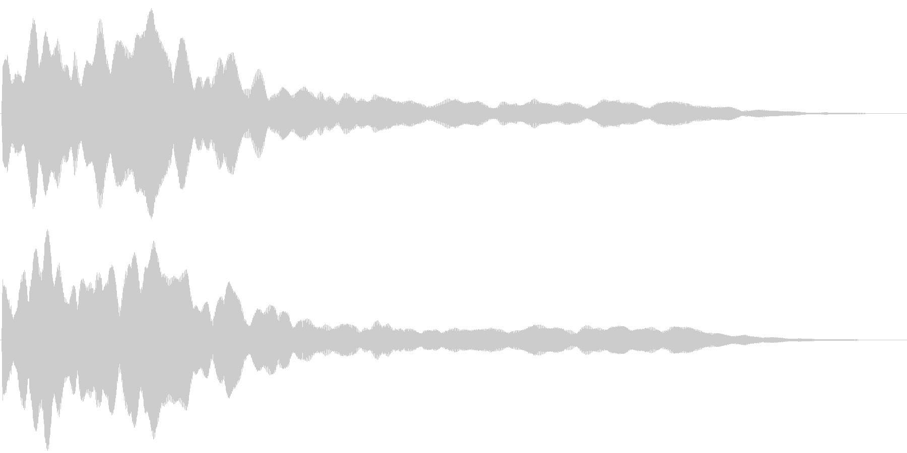 空間的なパッドの効果音です。の未再生の波形