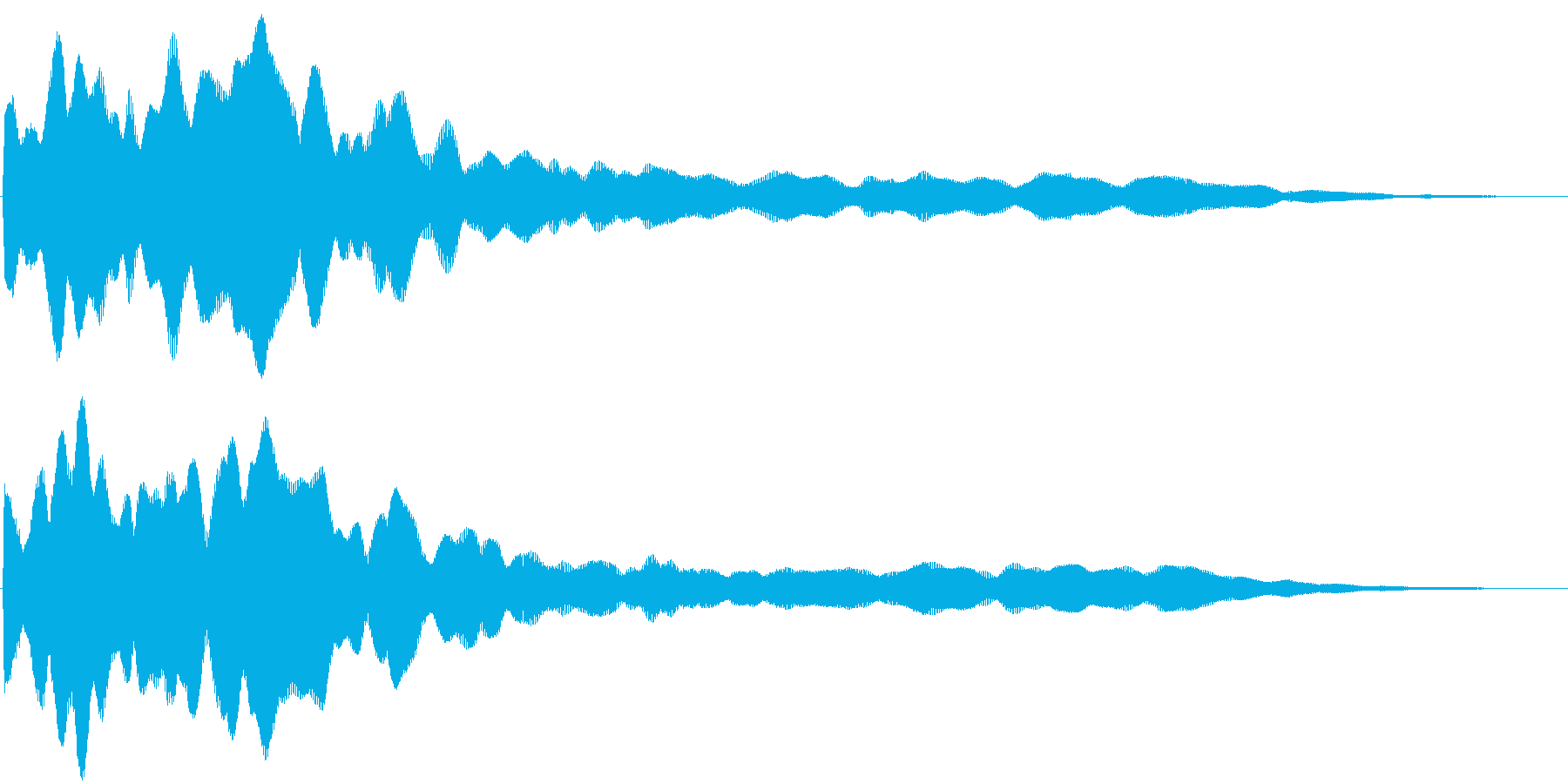 空間的なパッドの効果音です。の再生済みの波形