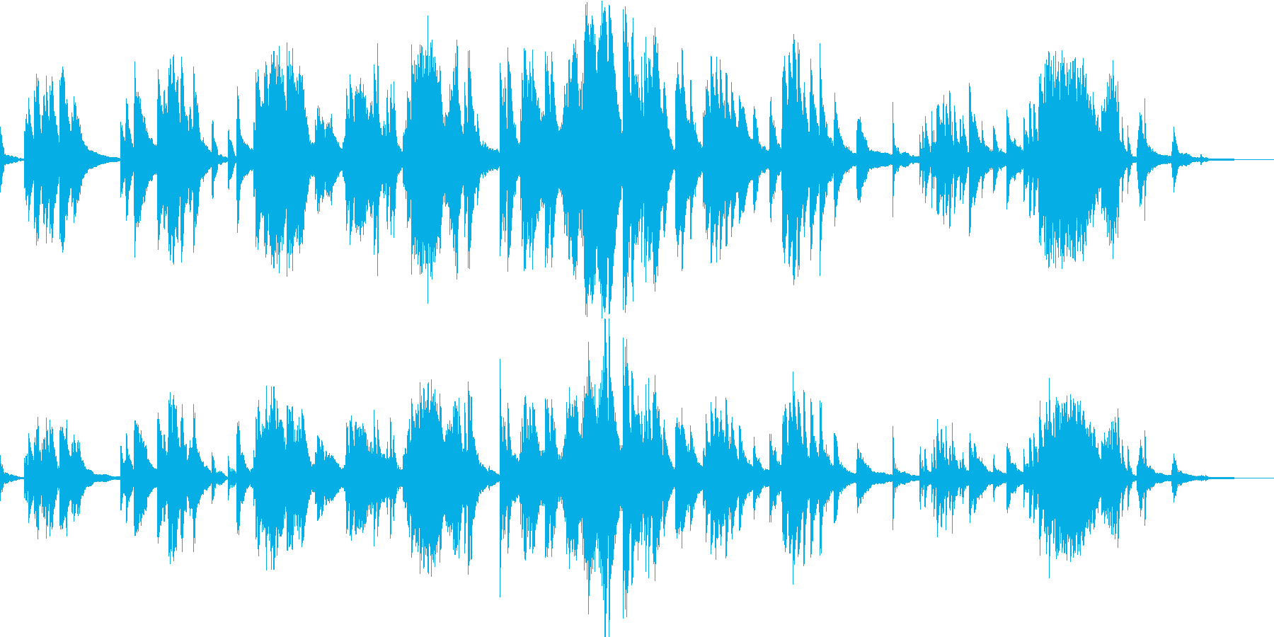 クロード・ドビュッシーの前奏曲 第8曲の再生済みの波形