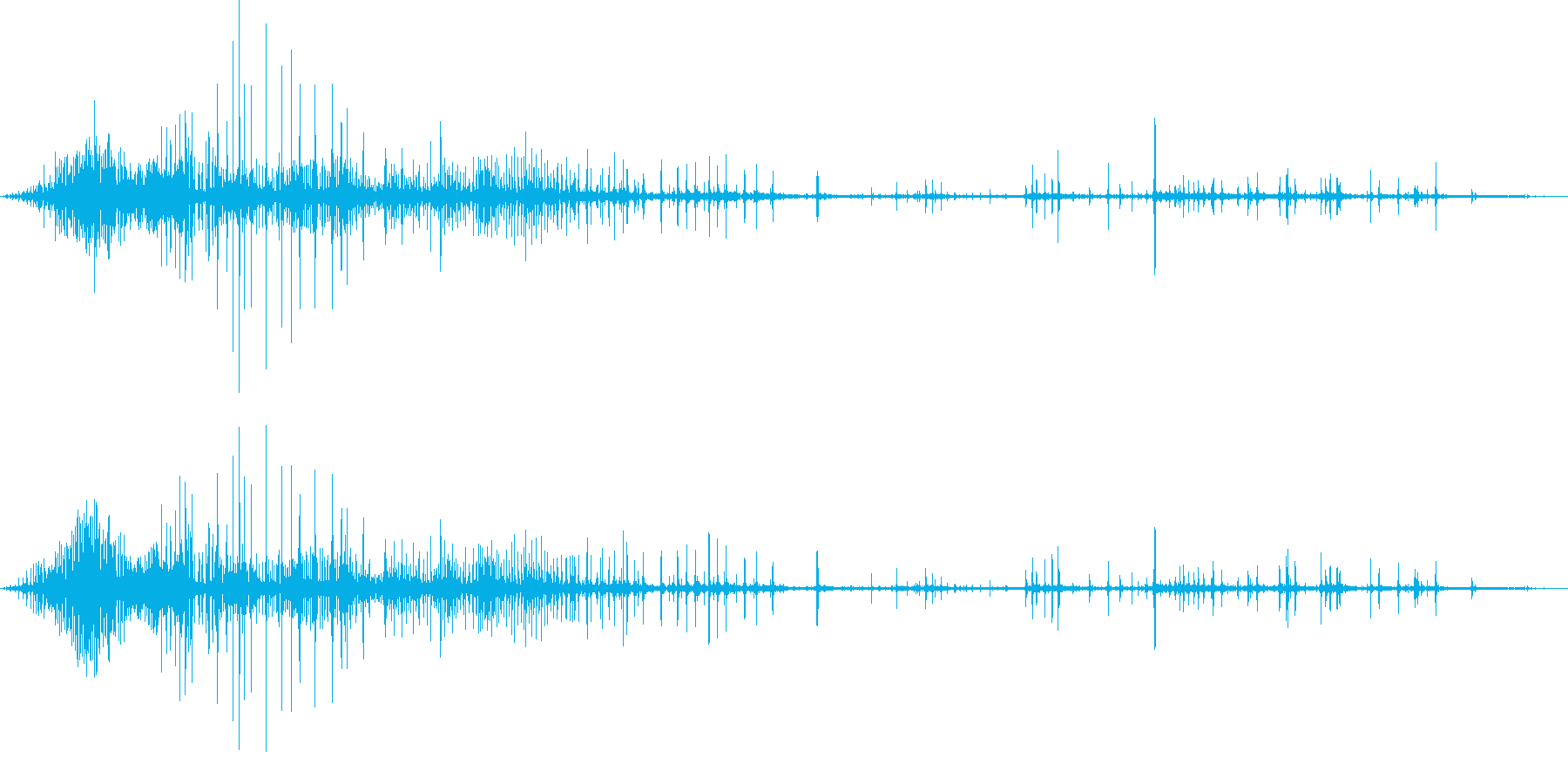 ギリギリ締め付けるような音1の再生済みの波形