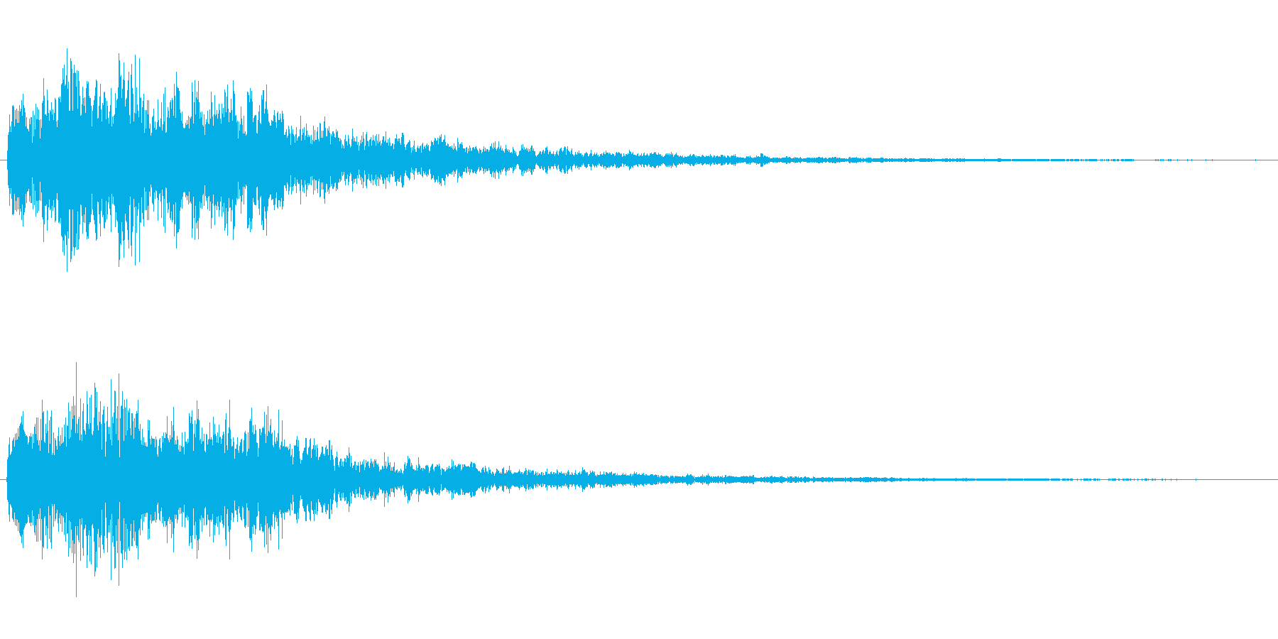 場面転換の音2の再生済みの波形
