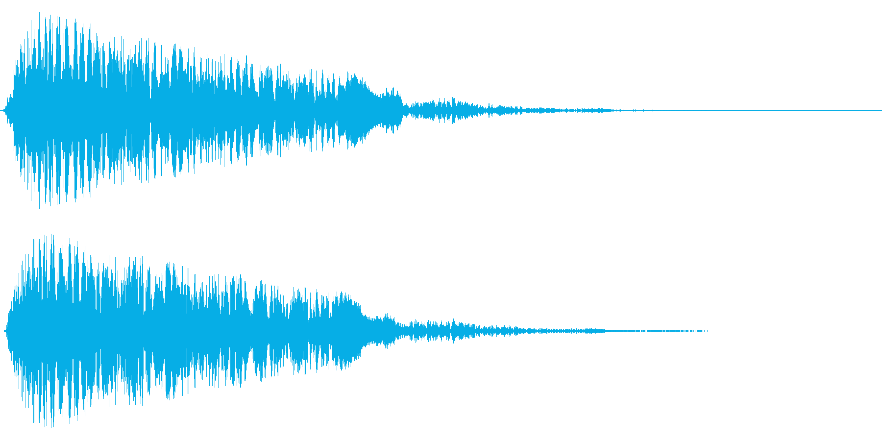 プワプワプワ(サイレンのような効果音)の再生済みの波形