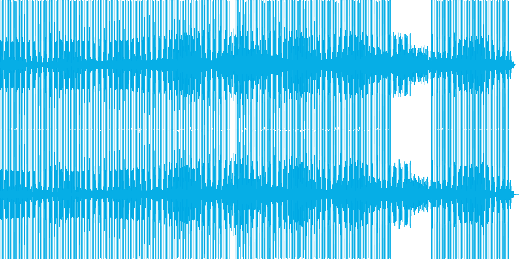 美しく混沌し繰り返す世界の再生済みの波形