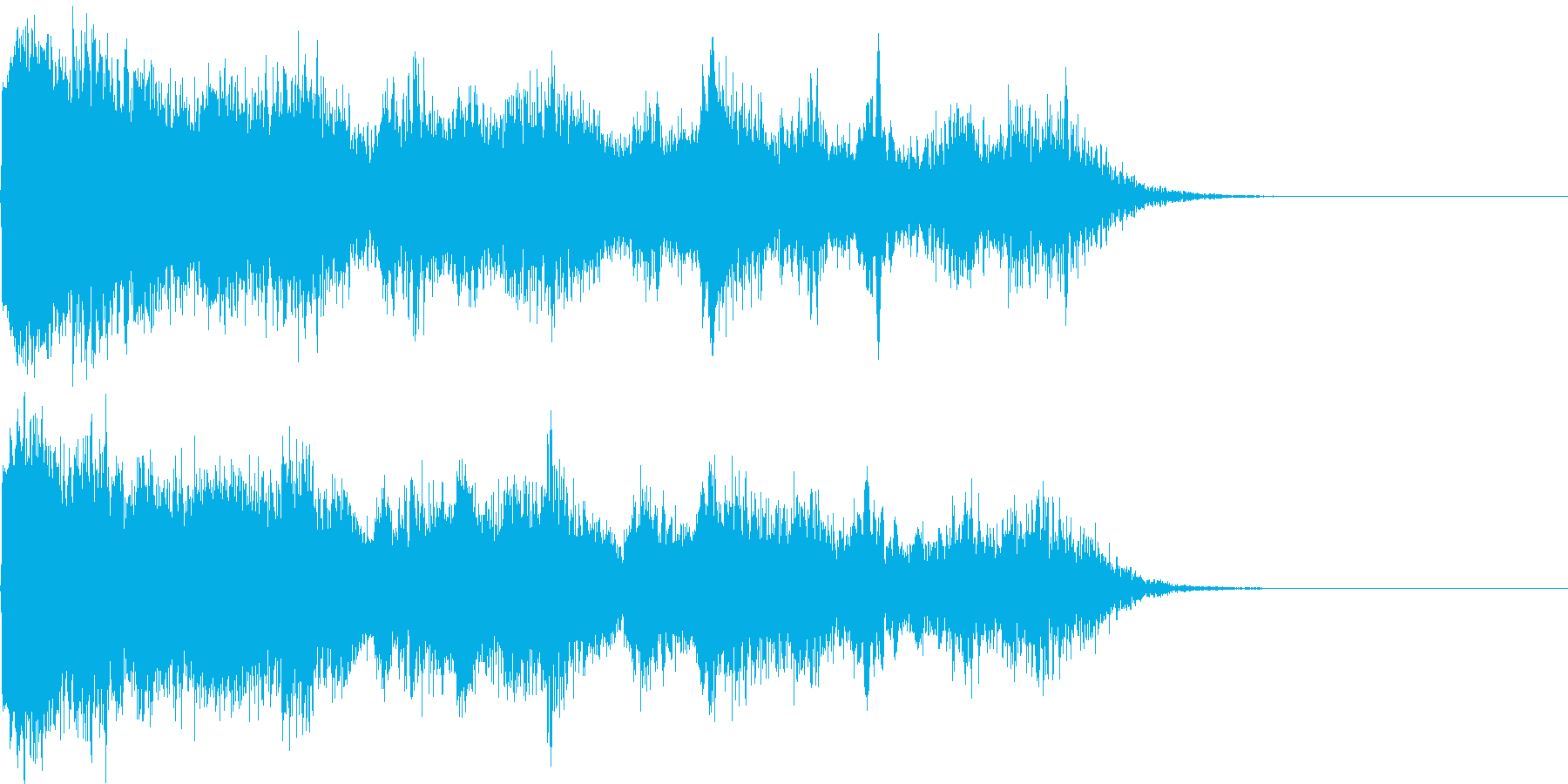 リアルな魔法の詠唱音、発動音、効果音。の再生済みの波形