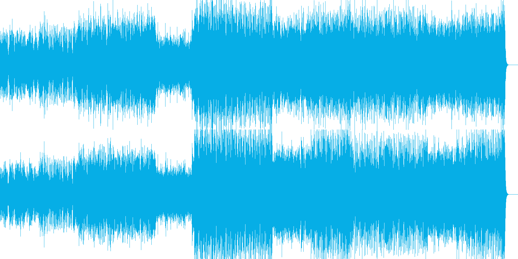 透き通ったイメージの曲です。の再生済みの波形