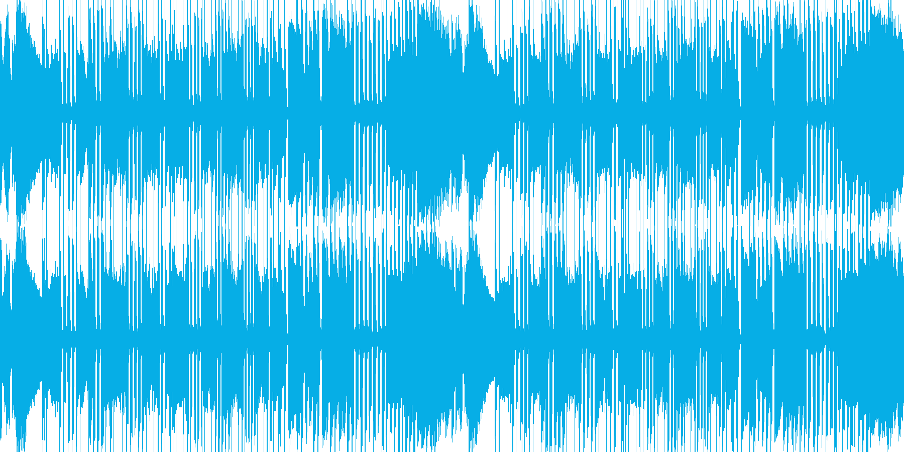 遅くなったり早くなったりする曲の再生済みの波形