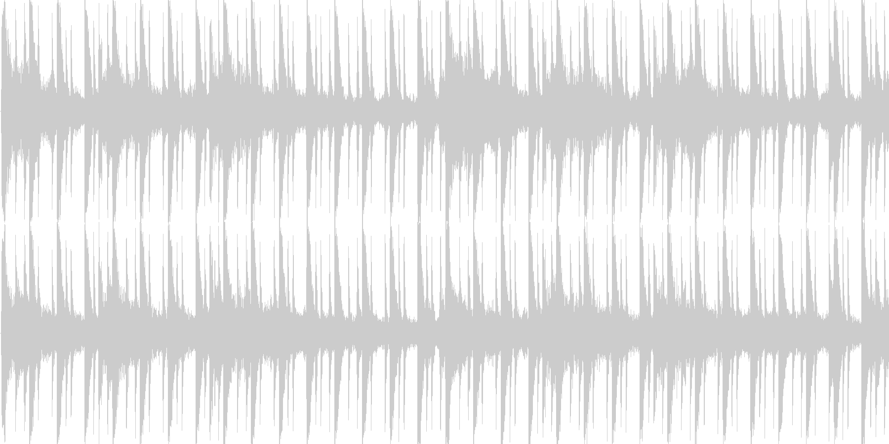 リズムを強調した楽曲です。の未再生の波形