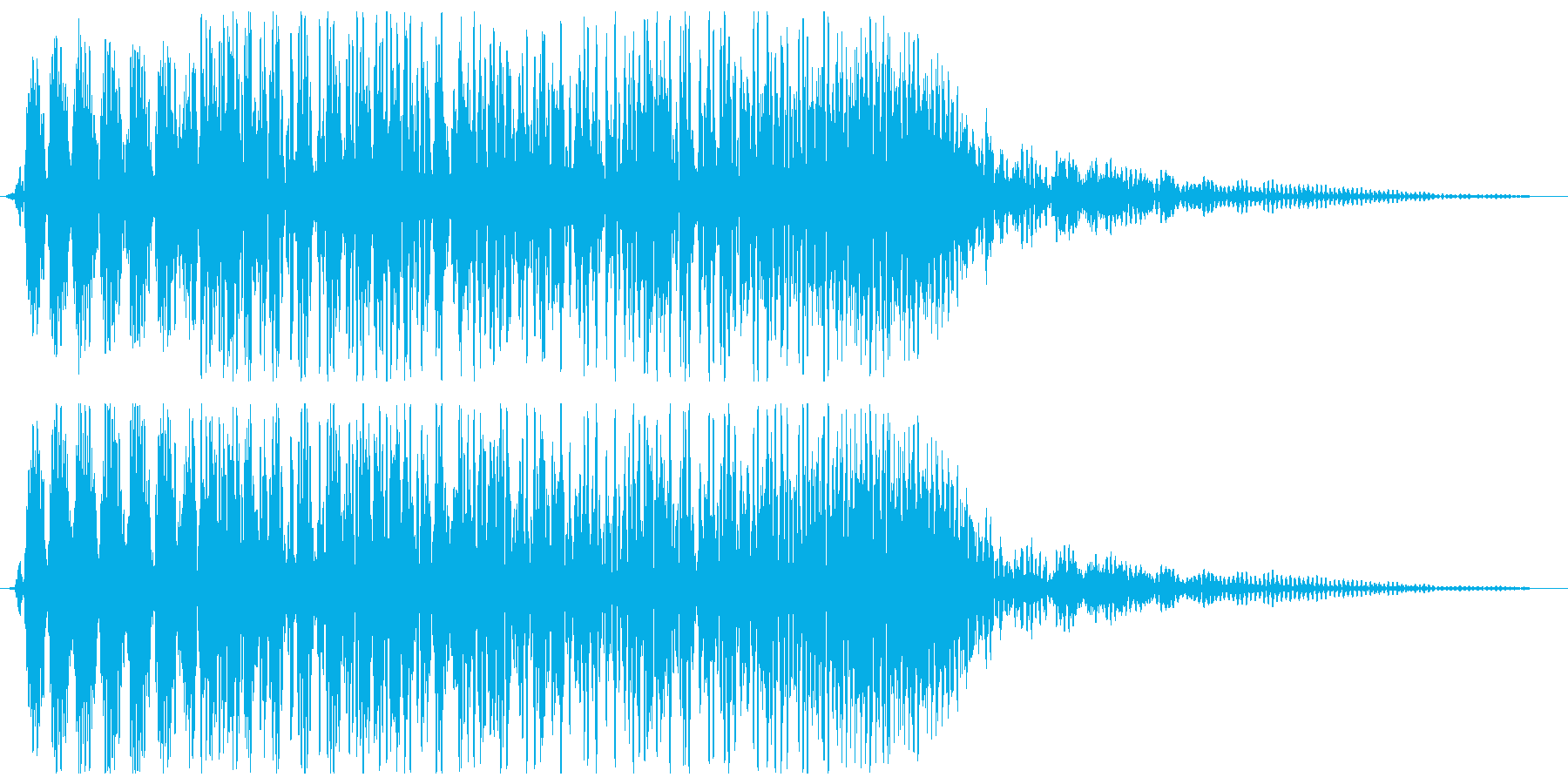 物が摩擦を帯びて落下する音の再生済みの波形