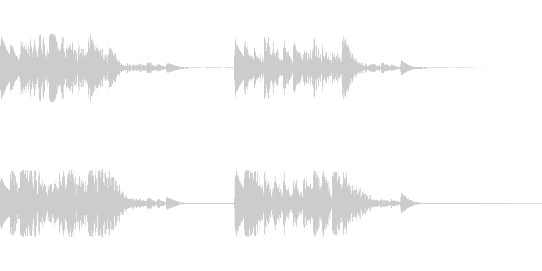 着信音、お知らせ音、アラーム音の未再生の波形