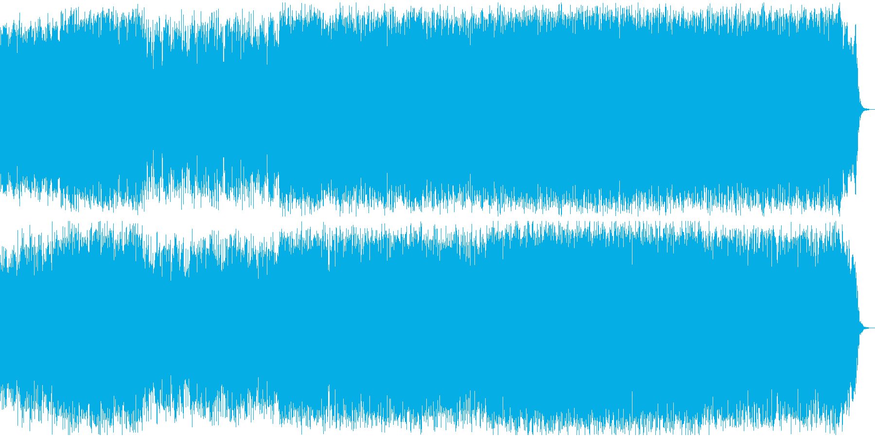 冬っぽいけど温かみのある楽曲の再生済みの波形