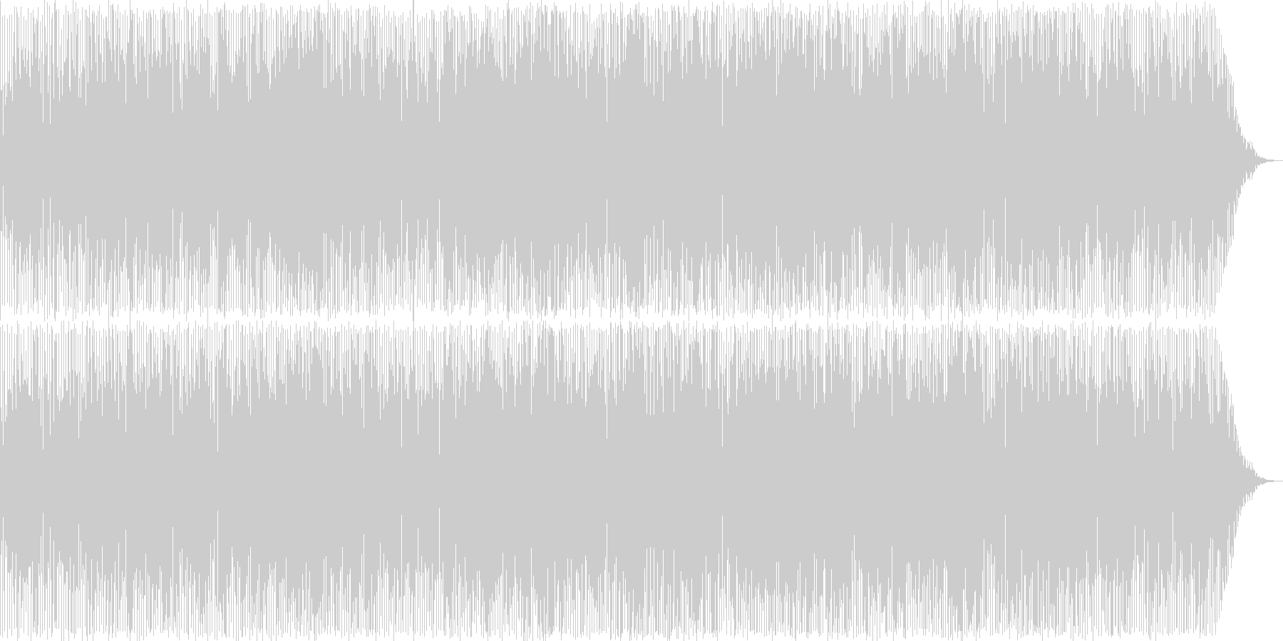 日常の明るい休日のお昼のイメージの楽曲の未再生の波形