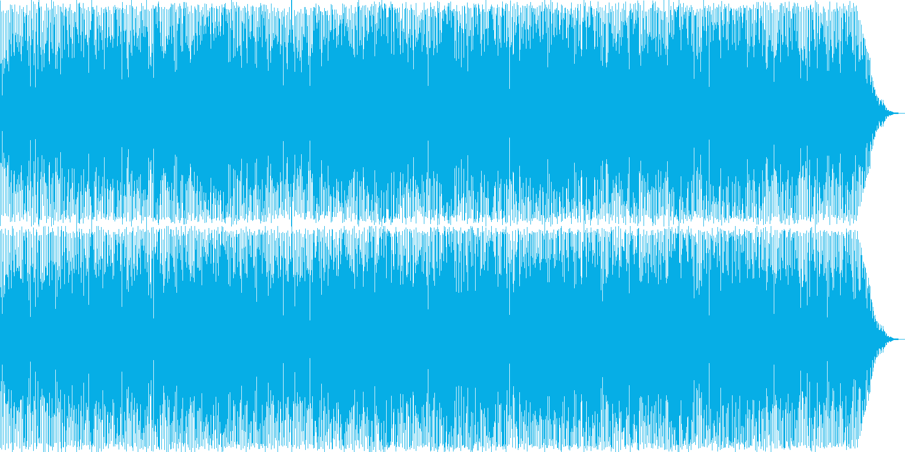 日常の明るい休日のお昼のイメージの楽曲の再生済みの波形