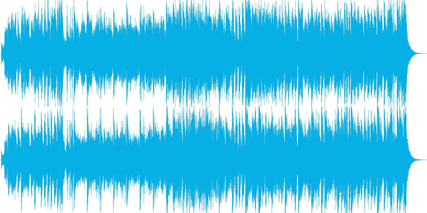 オープニング向きの勇ましい系オーケストラの再生済みの波形