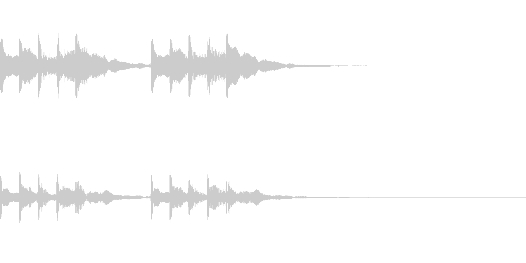 着信音、お知らせ音、アラーム音の未再生の波形