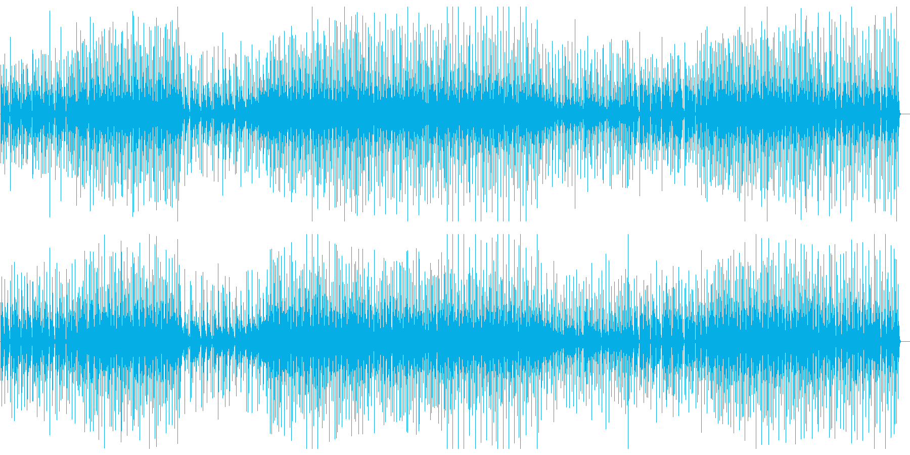 シンセウェイブ・80sテクノBPM100の再生済みの波形