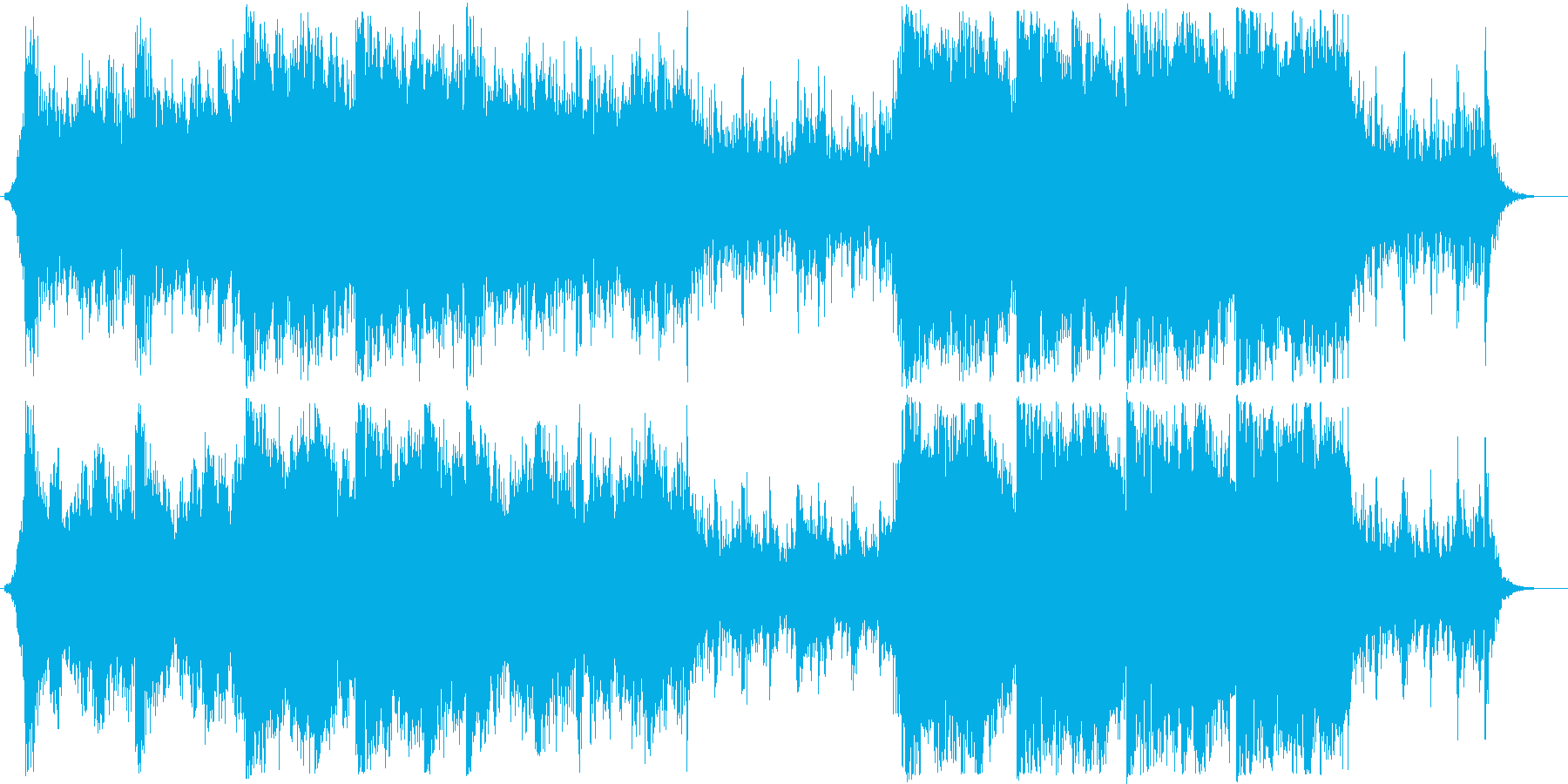 ハリウッド風バトル曲の再生済みの波形