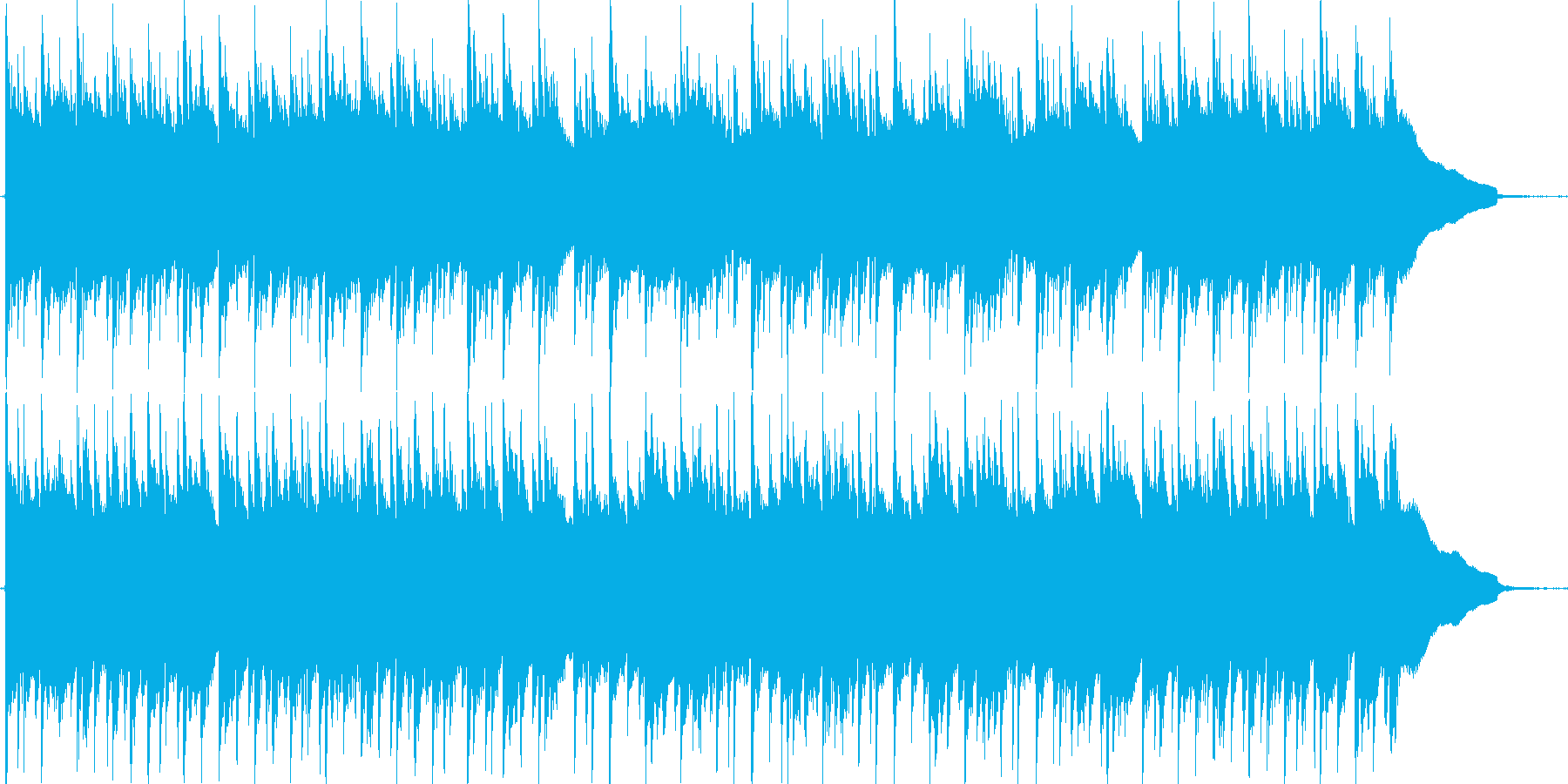 3連符の物悲しいアコースティックギター曲の再生済みの波形