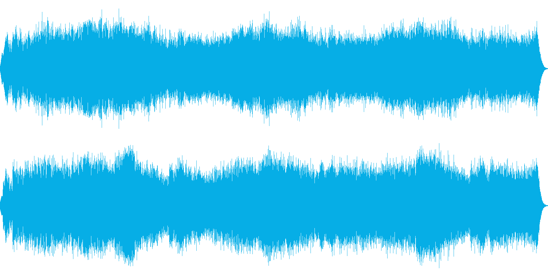 お化け屋敷で流れそうな感じの曲の再生済みの波形