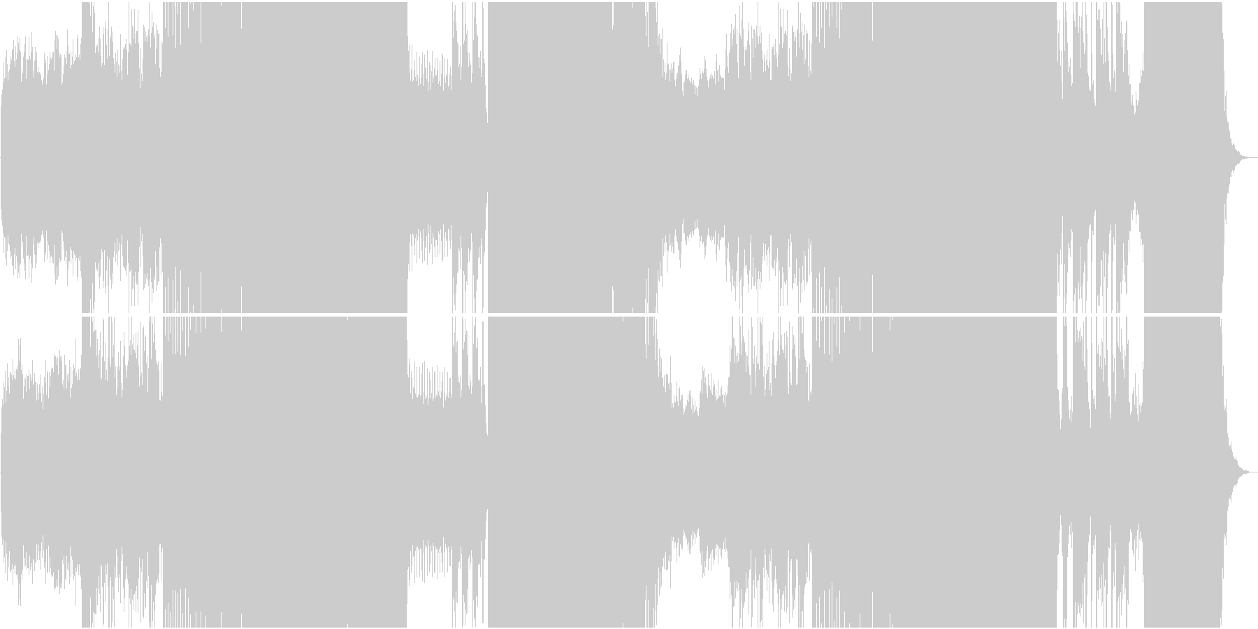 思わず一緒に歌いたくなる楽しいEDMの未再生の波形
