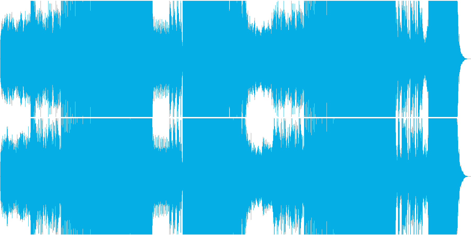 思わず一緒に歌いたくなる楽しいEDMの再生済みの波形
