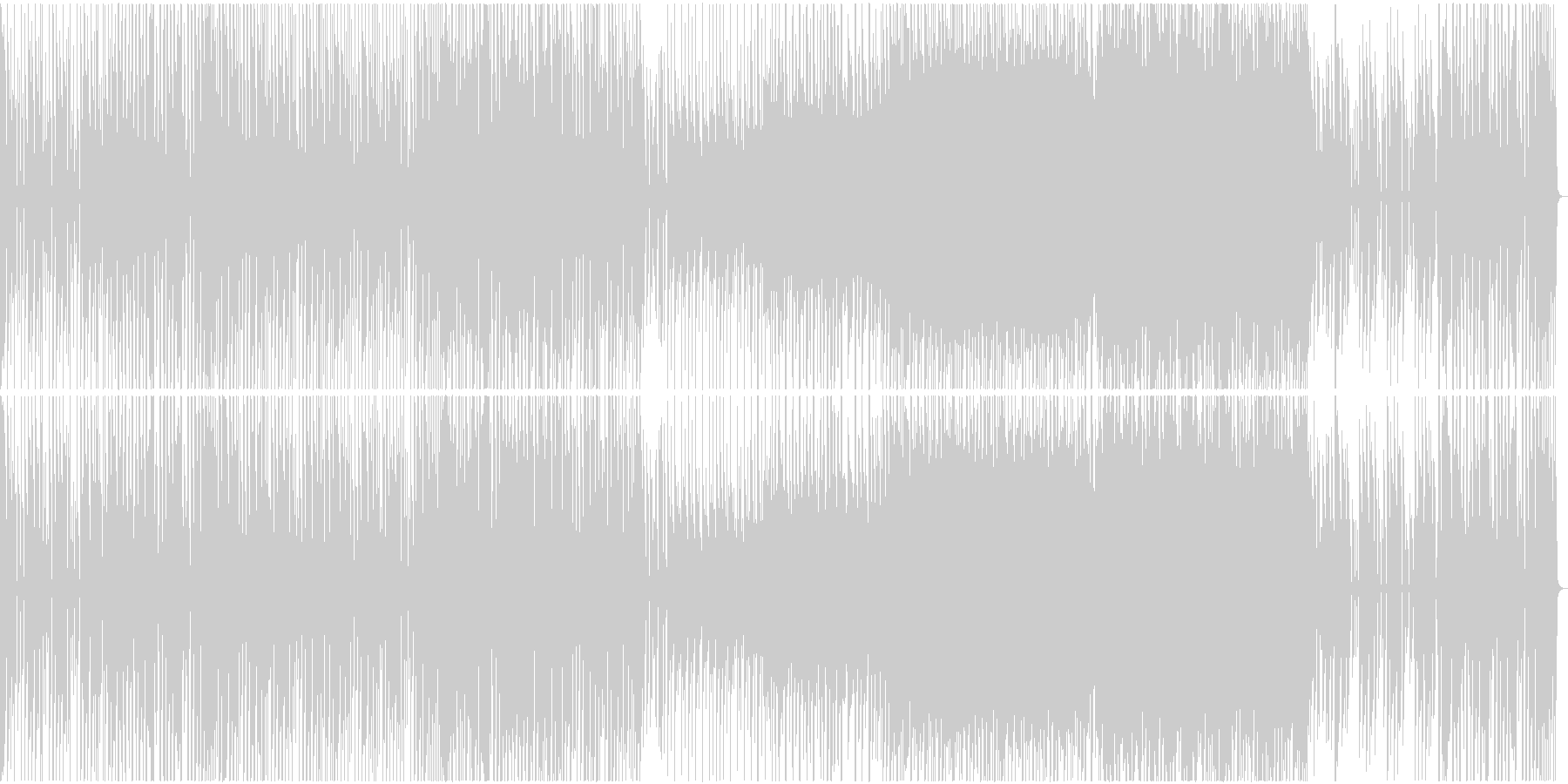 ありふれた日常のような楽曲の未再生の波形
