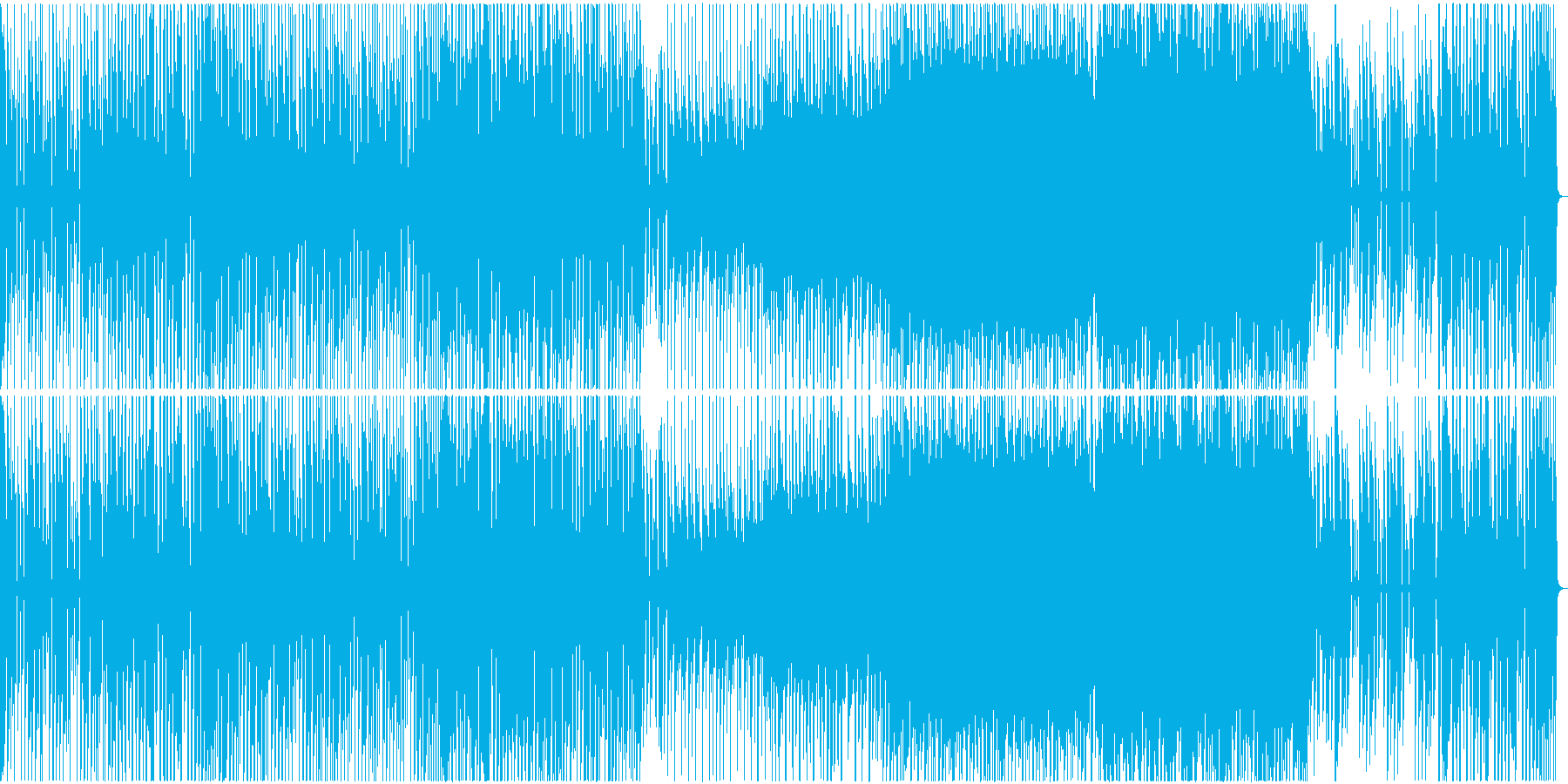 ありふれた日常のような楽曲の再生済みの波形