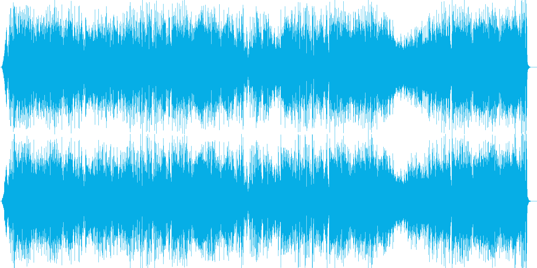 青空を自由に飛び回るような爽快な曲の再生済みの波形