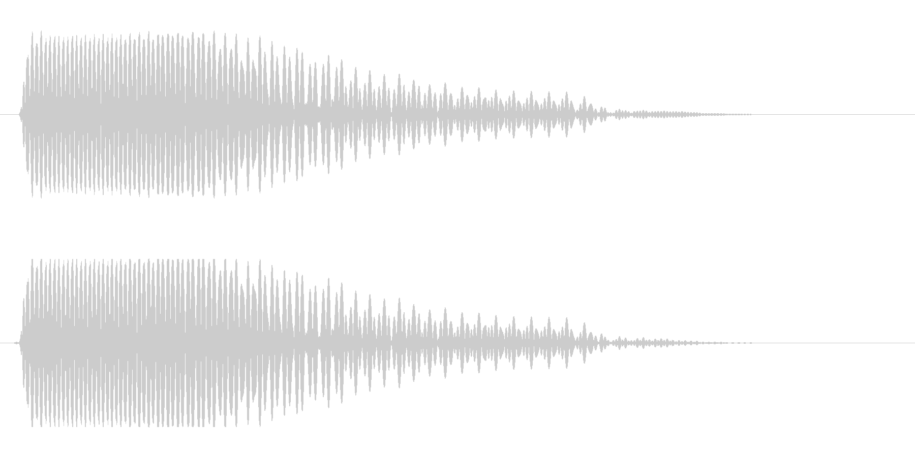 ベース(短めの音色)の未再生の波形