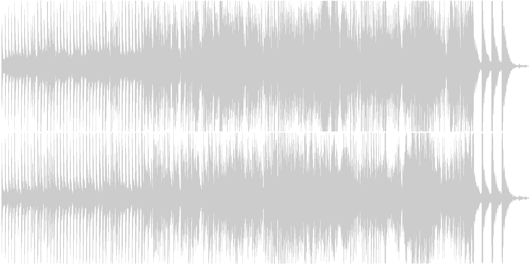 ファンタジー要素のある現代音楽ピアノ曲の未再生の波形