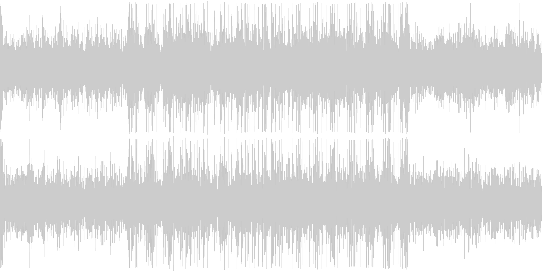 バッドエンドやホラー系のアンビエント曲の未再生の波形