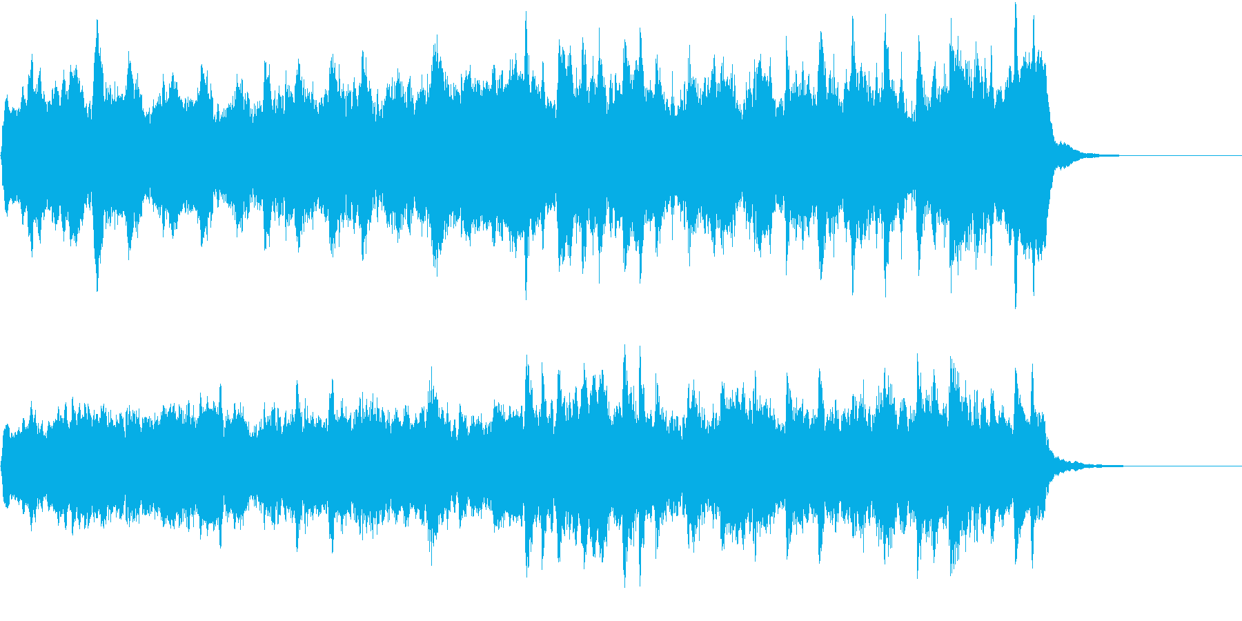 バイオリンのエレガントな楽曲の再生済みの波形