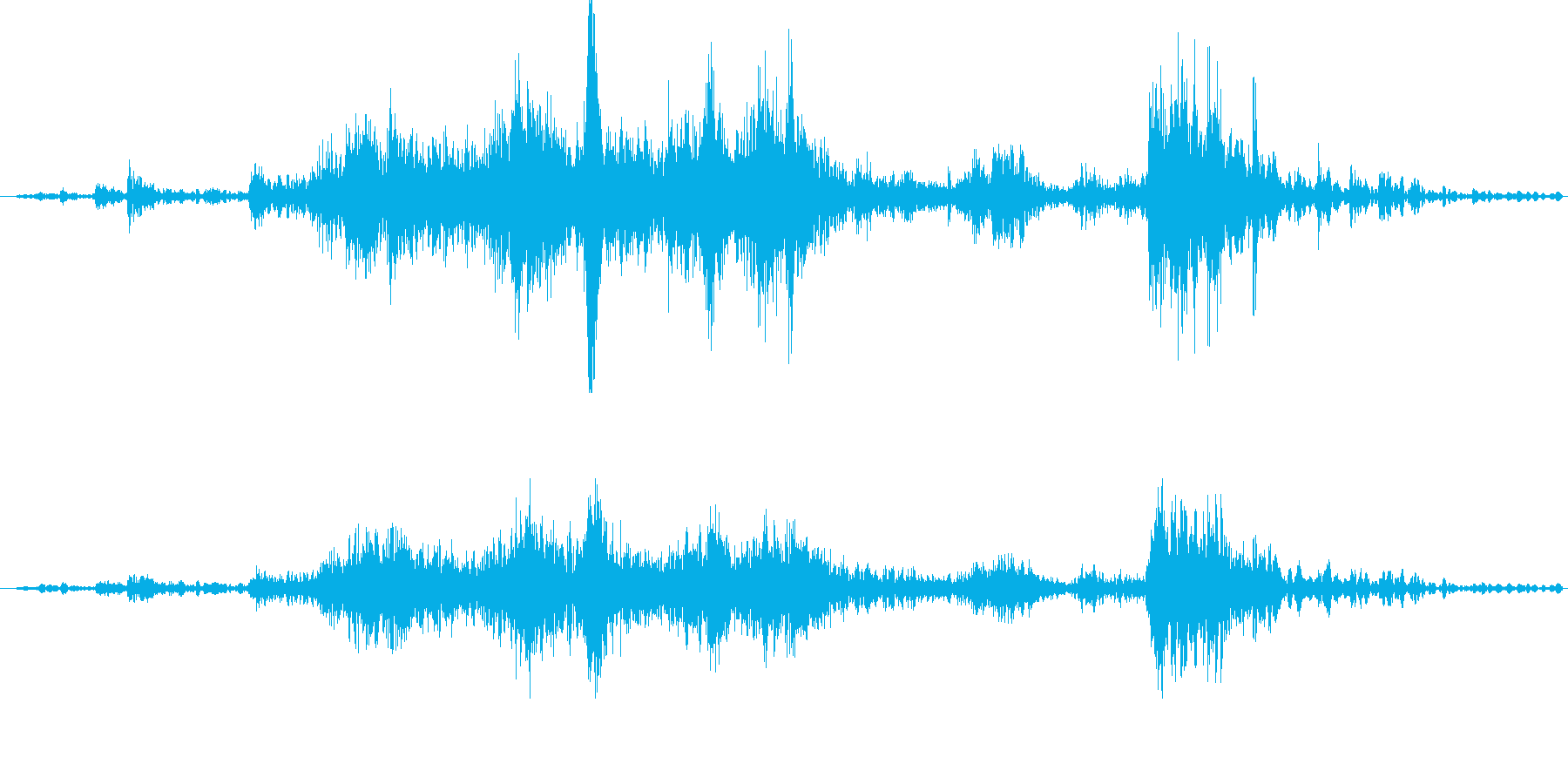 (ガラガラ)玄関を閉める音 (音量大)の再生済みの波形