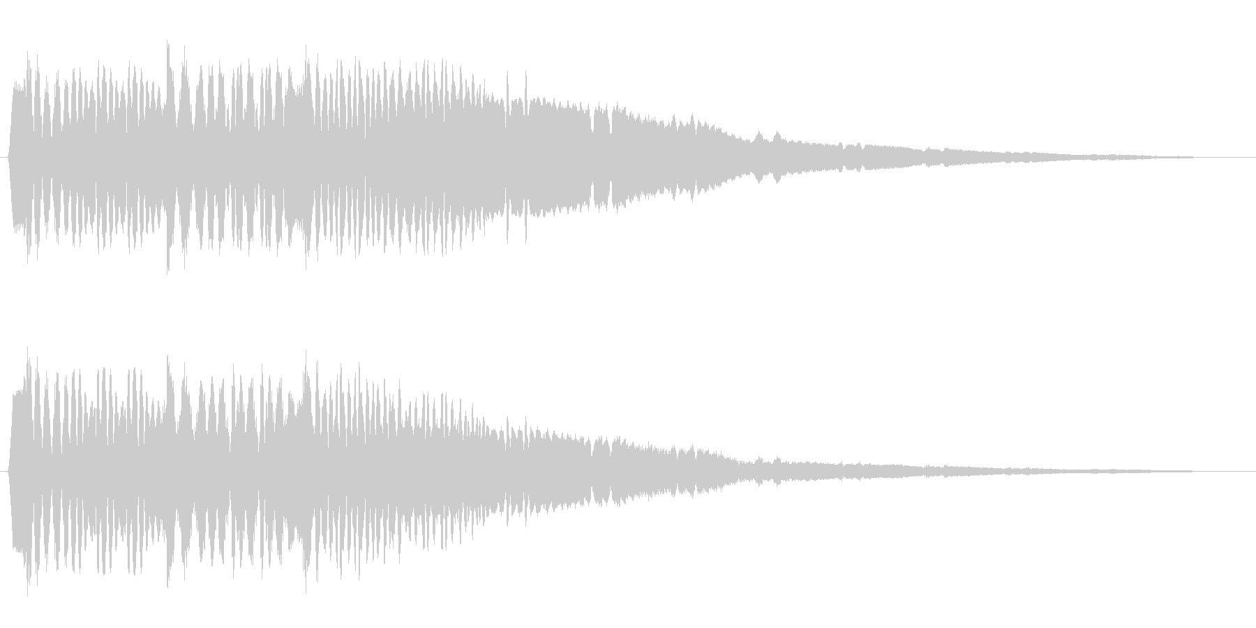 何かが涌き出るような音の未再生の波形
