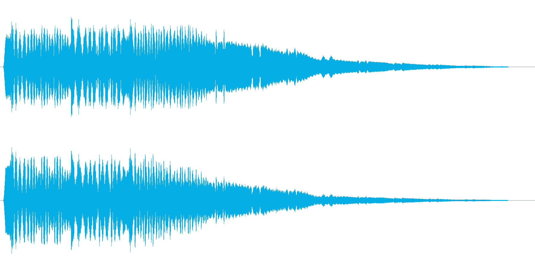 何かが涌き出るような音の再生済みの波形