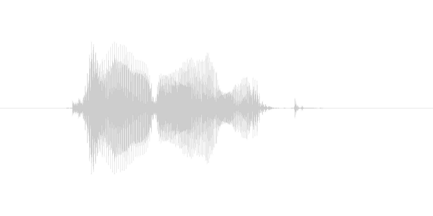 Get up. (発音)get up.…の未再生の波形