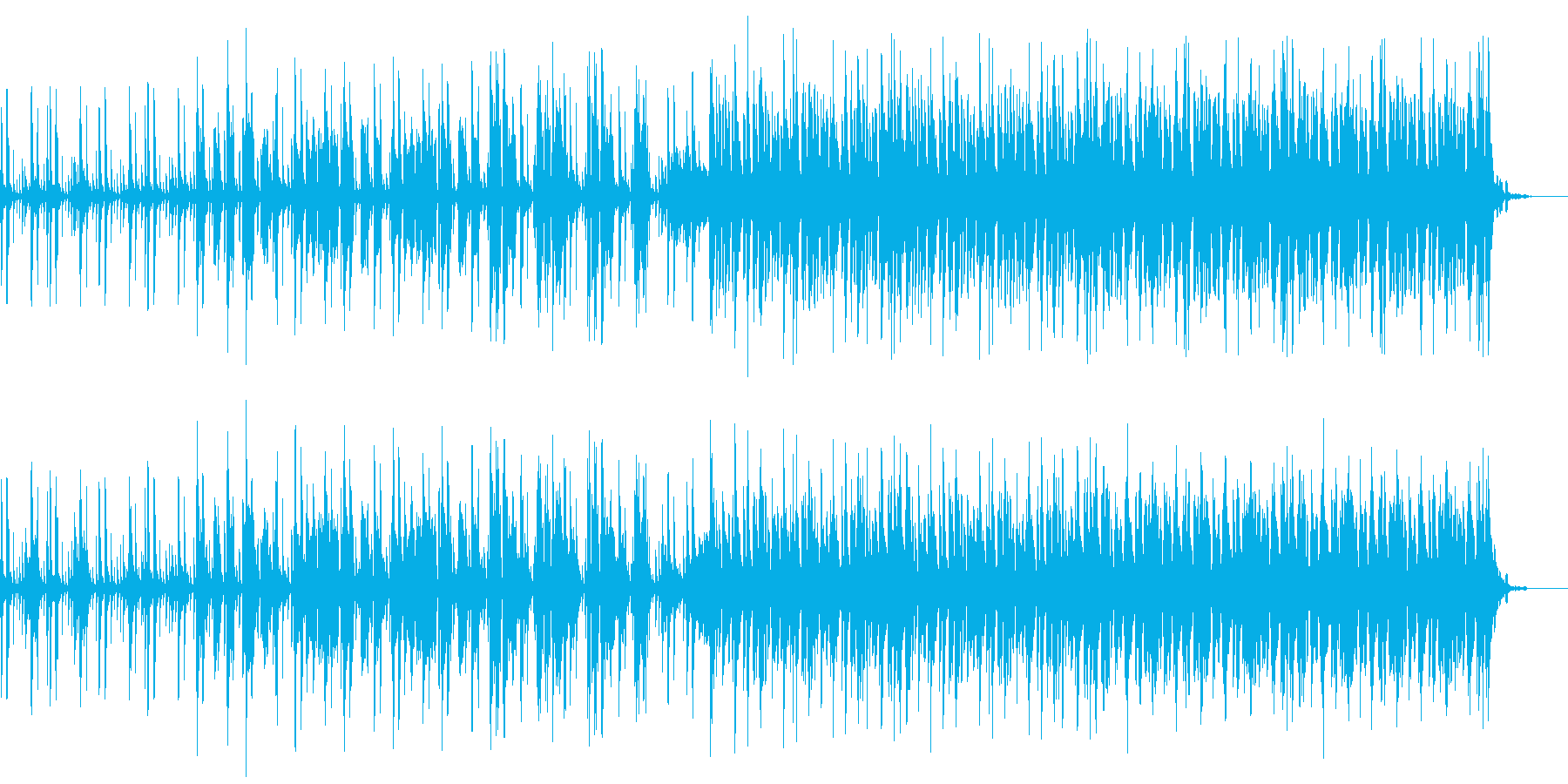 オープニングに合うリズミカルな曲です。の再生済みの波形
