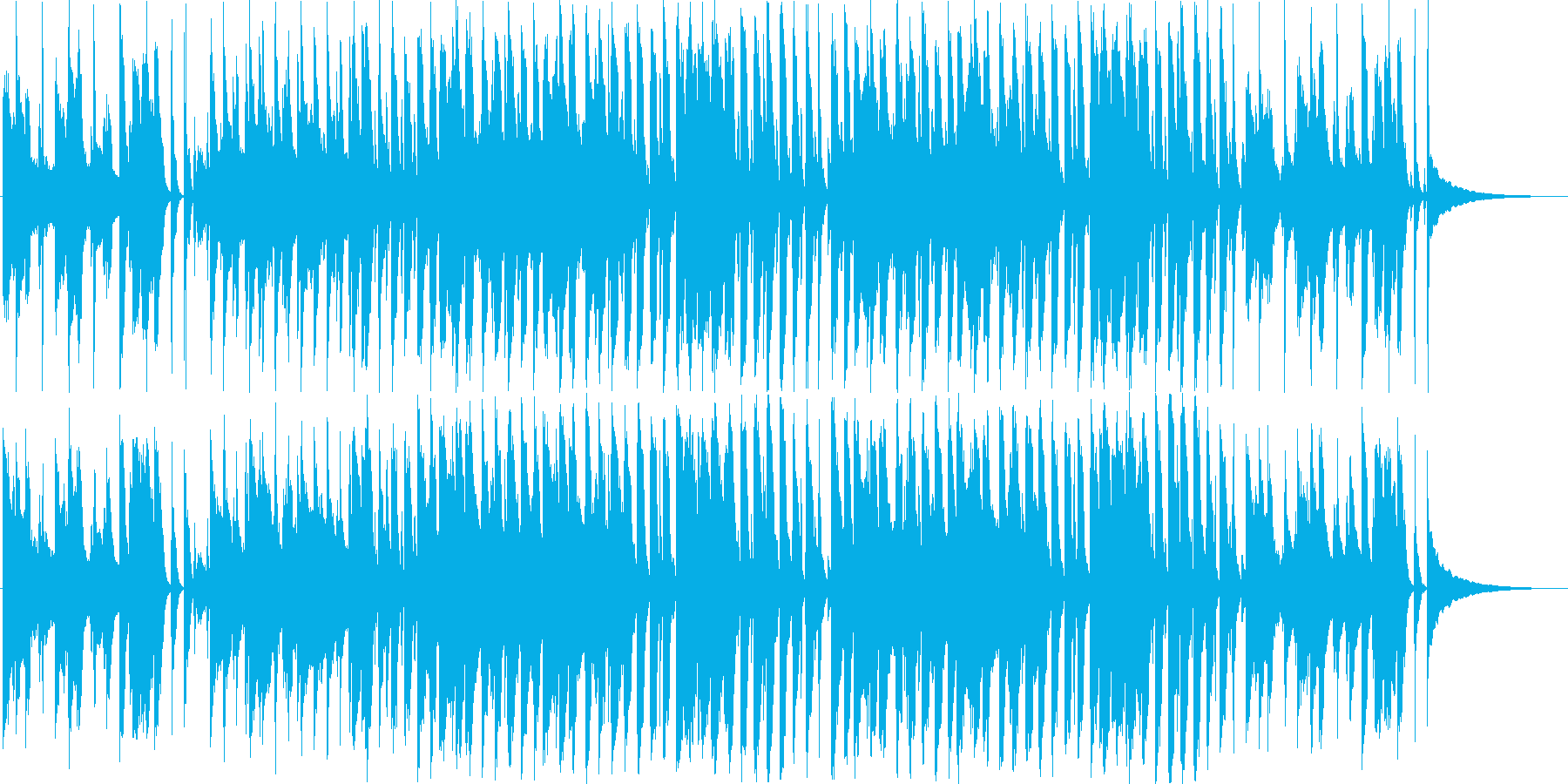 陽気で穏やかな口笛メロディのBGM♪の再生済みの波形