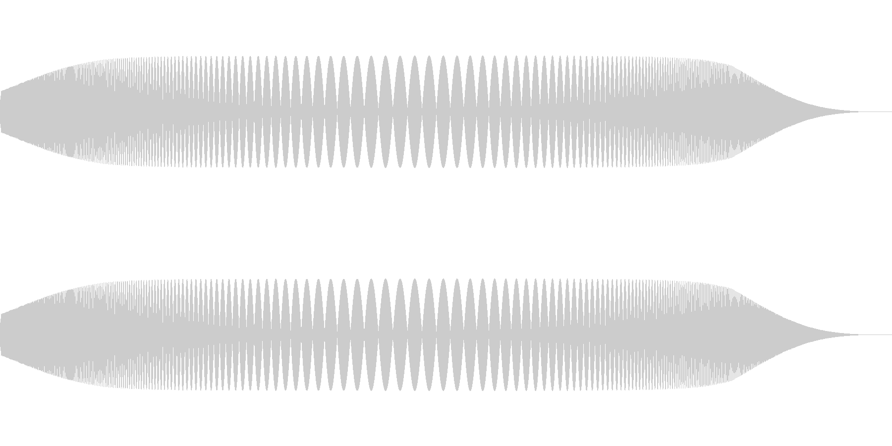 プニュ(柔らかいものを触ったような音)の未再生の波形