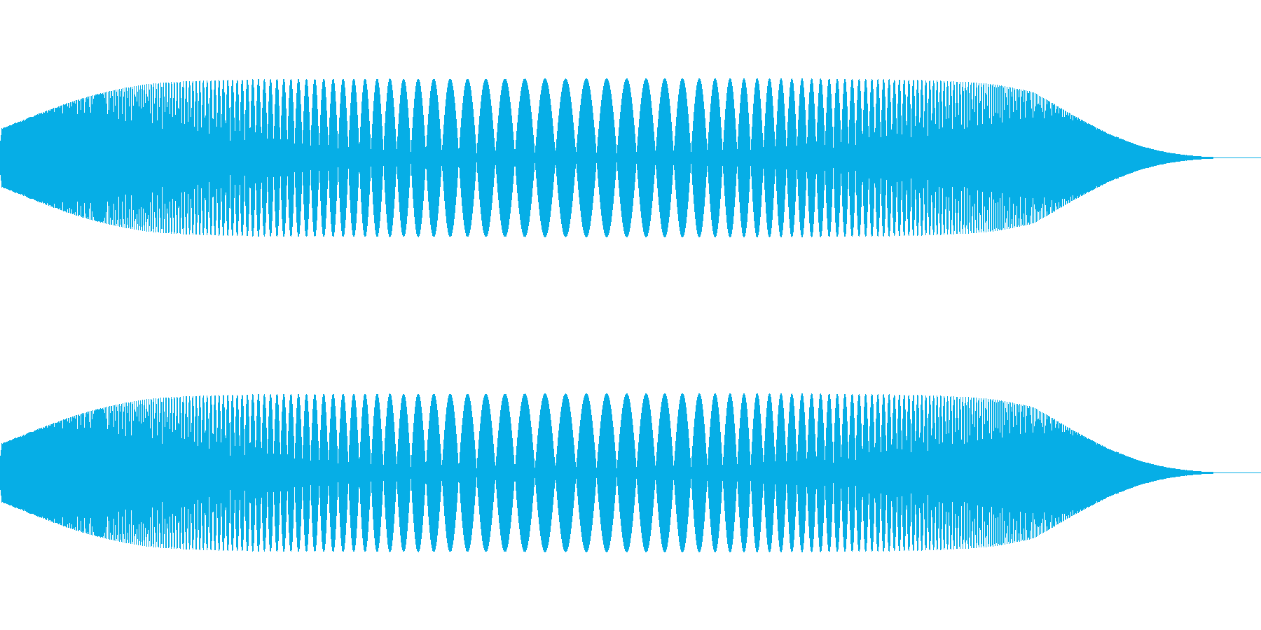 プニュ(柔らかいものを触ったような音)の再生済みの波形