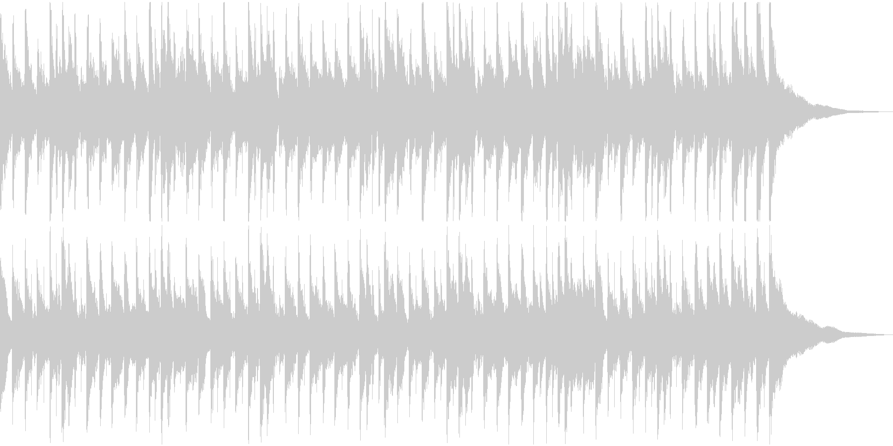 告知やCMなどに使える明るく爽やかな曲の未再生の波形