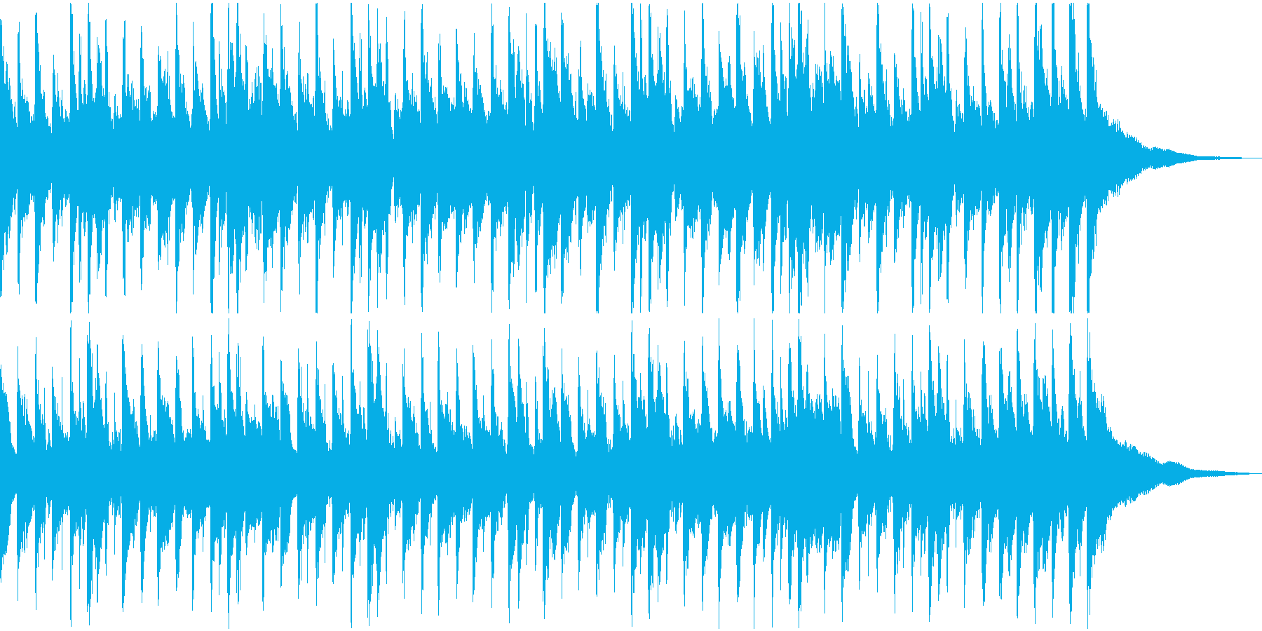 告知やCMなどに使える明るく爽やかな曲の再生済みの波形