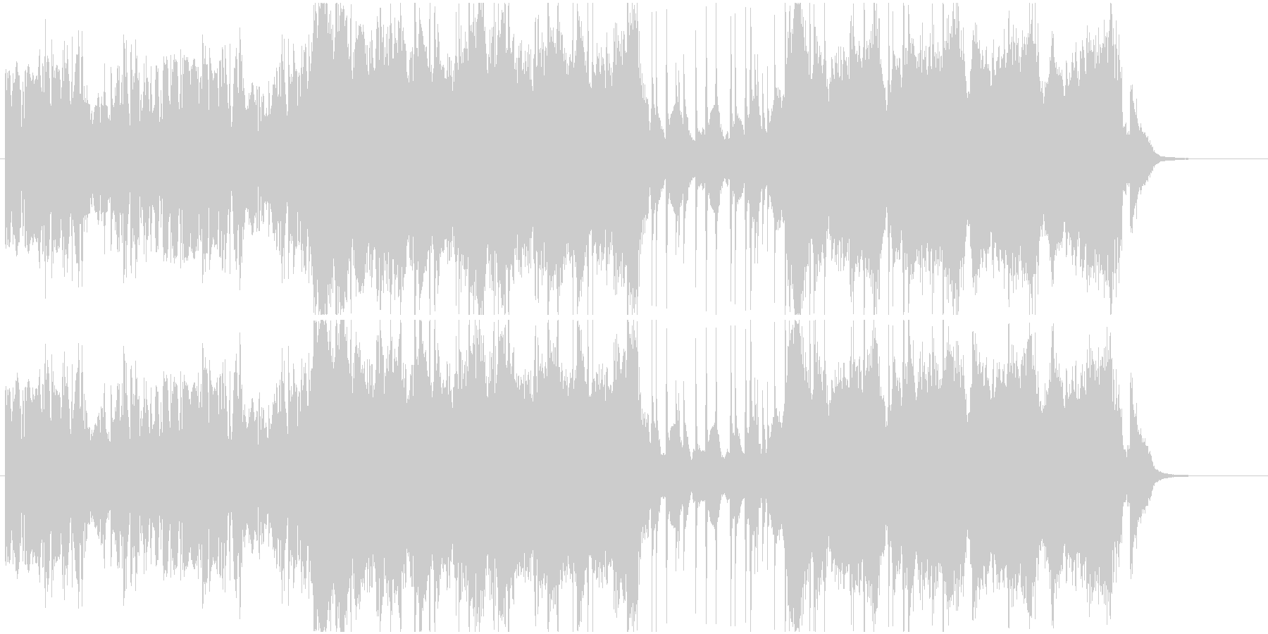 戦い直前の緊迫した様子を曲にしました。の未再生の波形