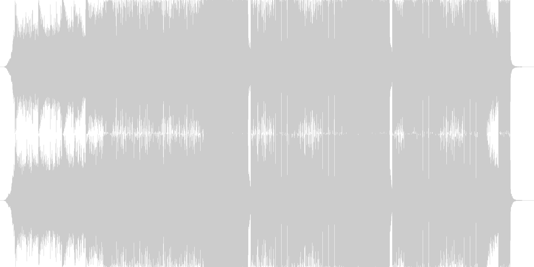 RPGの戦闘シーンに合う激しいBGMの未再生の波形