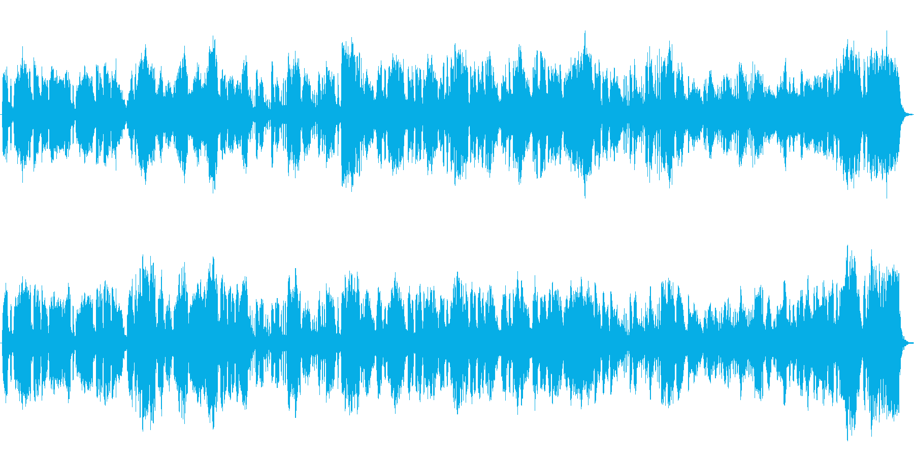チェンバロがインパクトのあるクラシカル曲の再生済みの波形