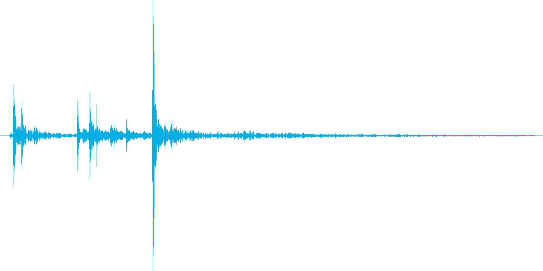 水滴、水の落ちる音です 11の再生済みの波形