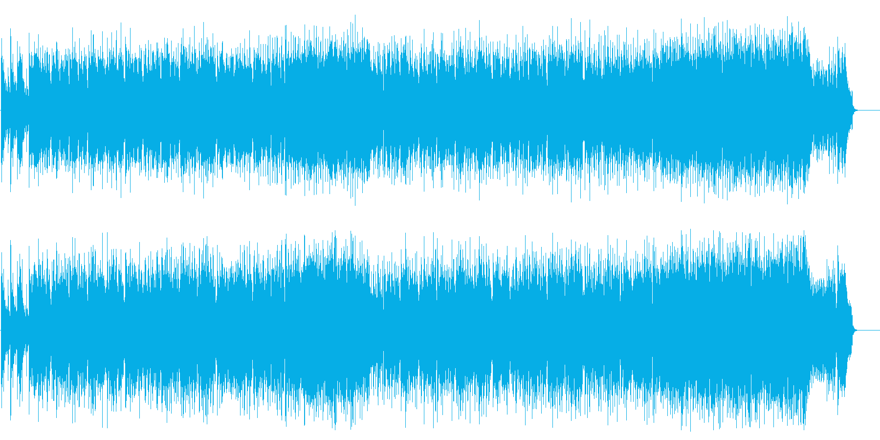 ナイーブなAOR風のポップスの再生済みの波形