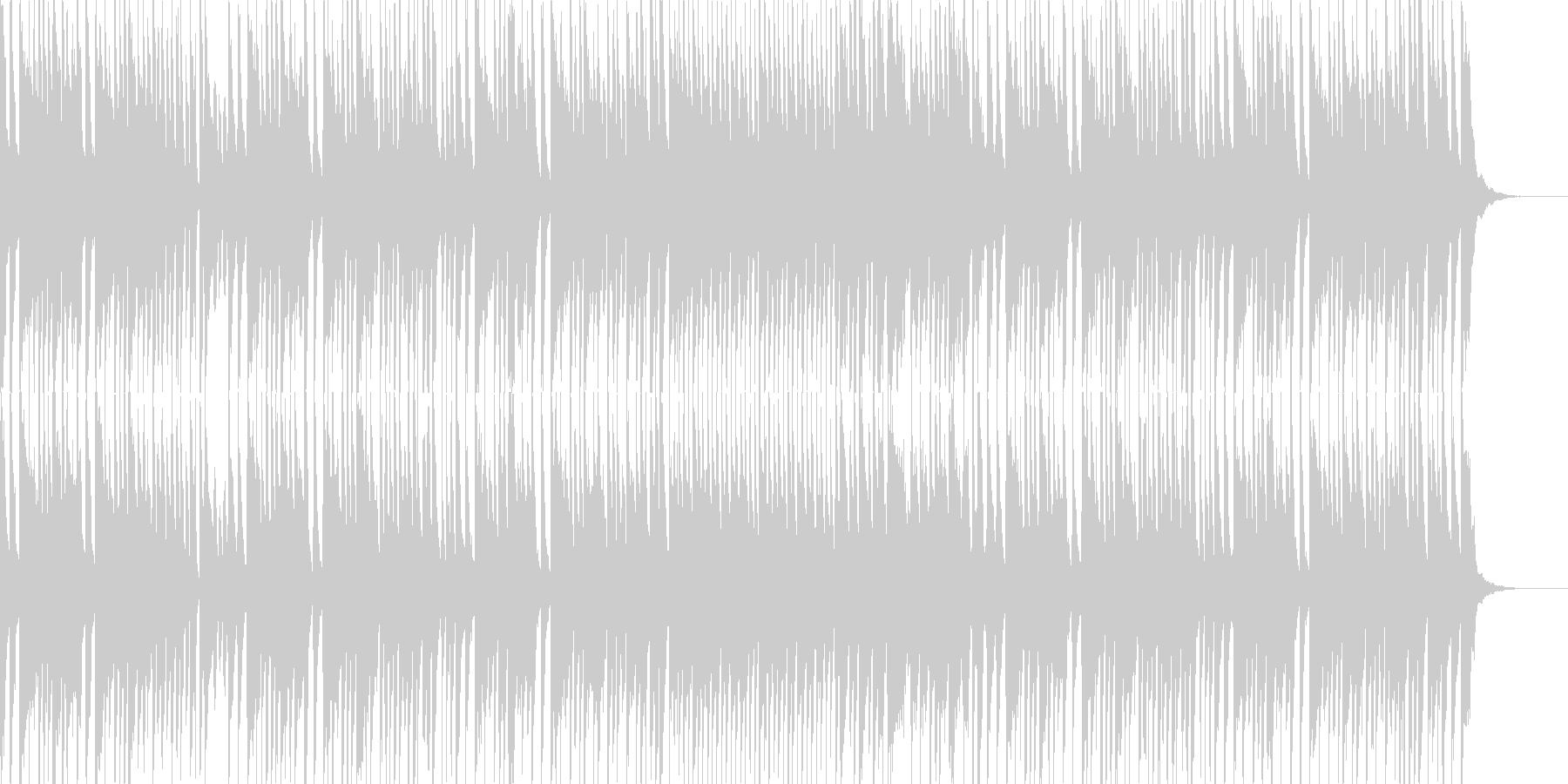 子供向けのわんぱくなBGMの未再生の波形