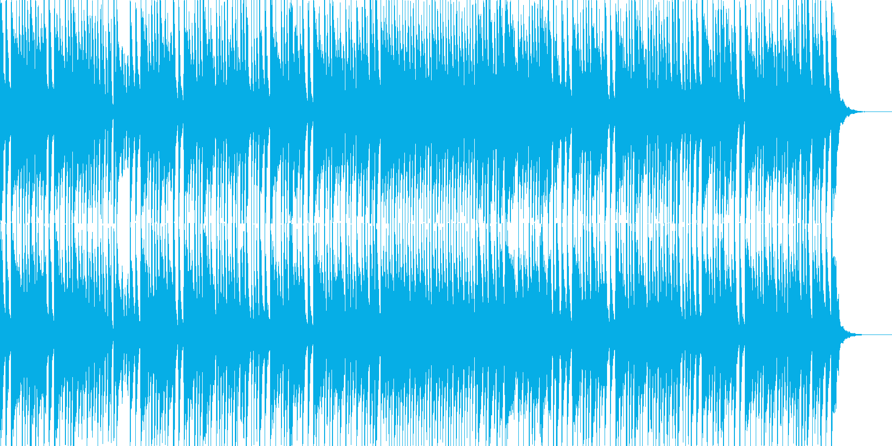 子供向けのわんぱくなBGMの再生済みの波形