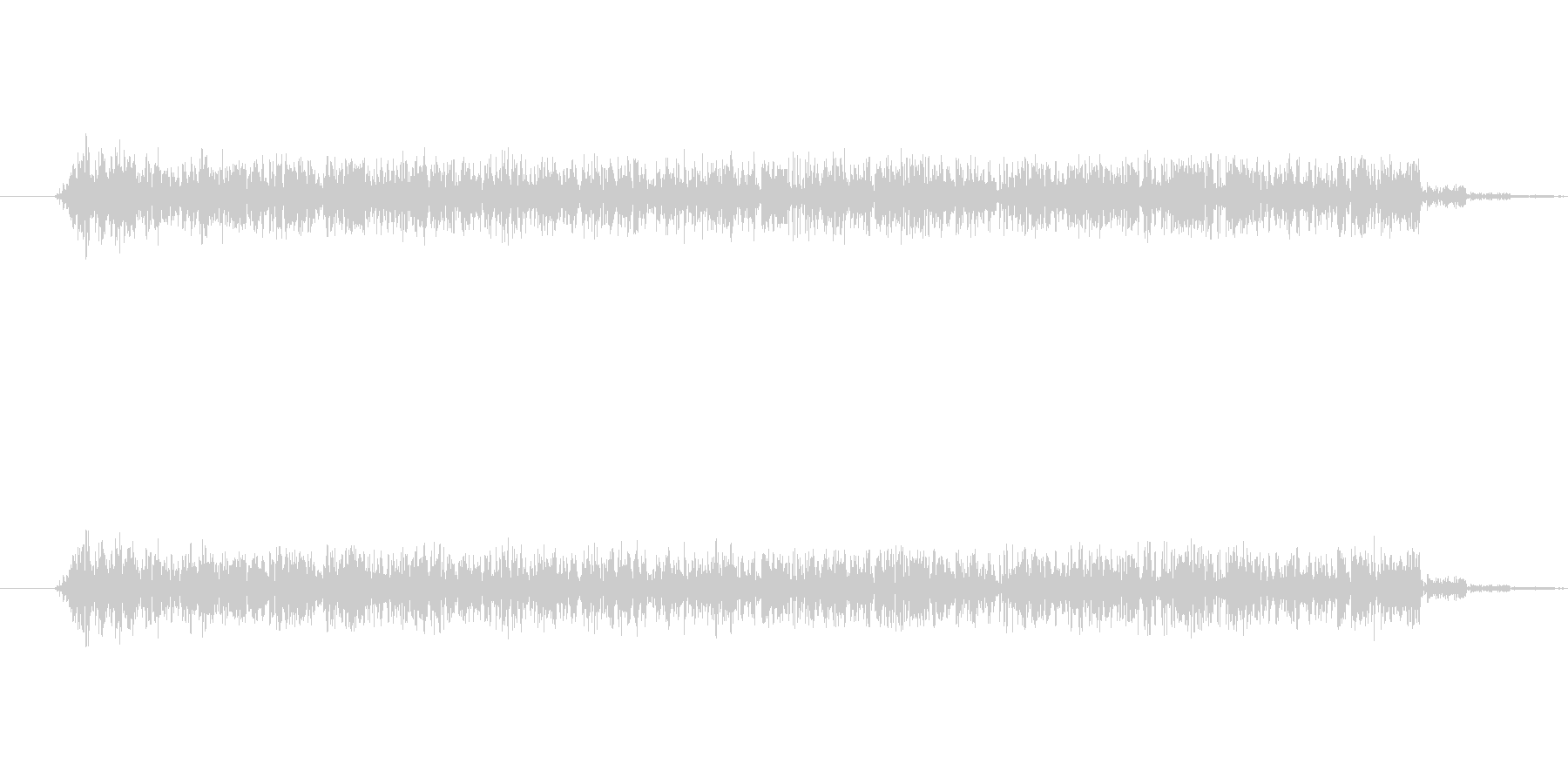 水が沸騰するような音です。の未再生の波形